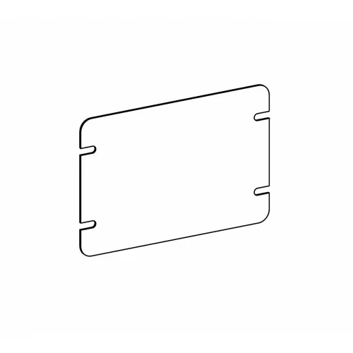 Orbit 4M2-B Flat, 2-Gang Switch Box Blank Device Cover – Galvanized