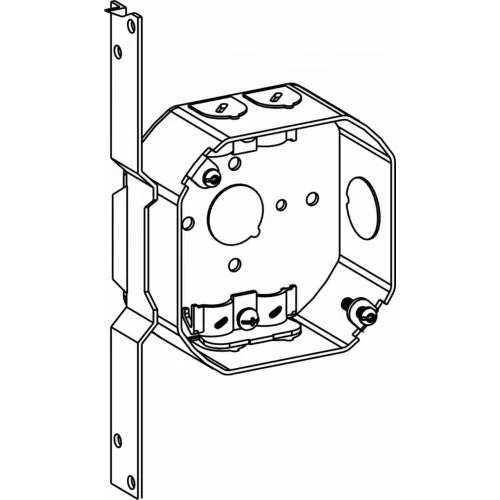 Orbit 4RB-NM-FB 4″ Octagon Steel NM Box 1-1/2″ With FB Bracket