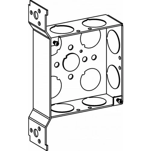Orbit 4SB-75-FB 4″ Square Box 1-1/2″ Deep With Bracket 3/4″ KO – Galvanized