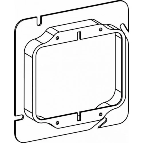 Orbit 52075 – Raised, 3/4″ Square (5S) 2-Gang Device Ring
