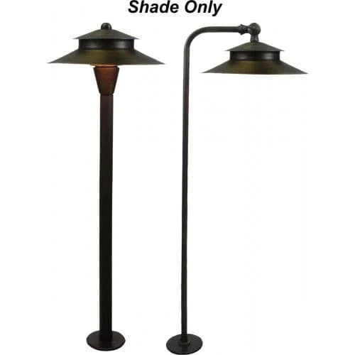 Orbit B183C Solid Brass Shade for B180/B280 Series Landscape Path Light