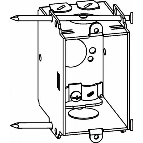 Orbit GMB-NM-NO 1-Gang Nail-On Switch Box 2-3/4″ Deep NM Type – Galvanized