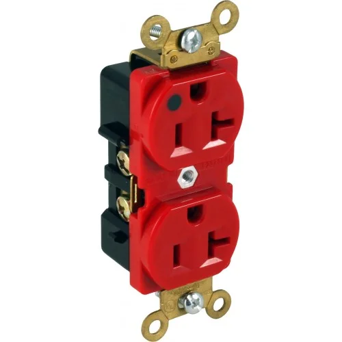 Orbit HR20-R 20A Hospital Grade Duplex Receptacles – Red