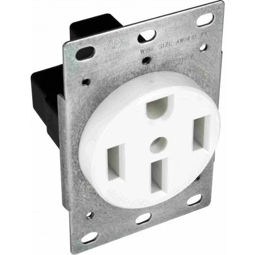 Orbit R50-4-W 50A 3P 4W 125/250V Range Receptacles – White