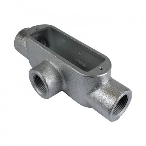 Orbit T8-50 Type T Threaded Conduit Body, Gray Iron Form 8, 1/2″