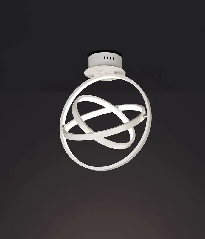 Orbital Ceiling Round 35cm, 3 Ring, 40W LED 3000K, 1510lm, White, 3yrs Warranty