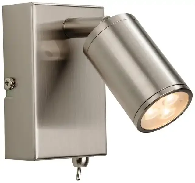 Orion Brushed Steel Adjustable LED Wall Light