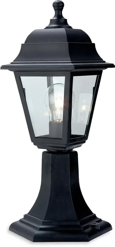 Oslo Black Resin Lantern IP44 Post Top Light