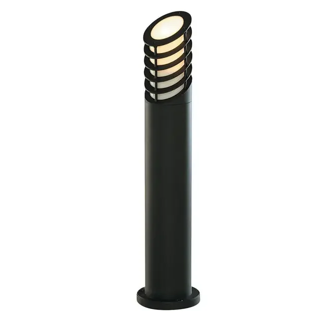 Outdoor Black Aluminium Angled IP44 73cm Bollard