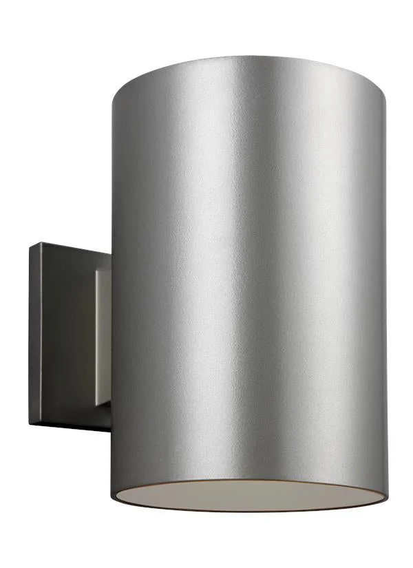 Outdoor Cylinders Collection – Large LED Wall Lantern | Finish: Painted Brushed Nickel – 8313997S-753