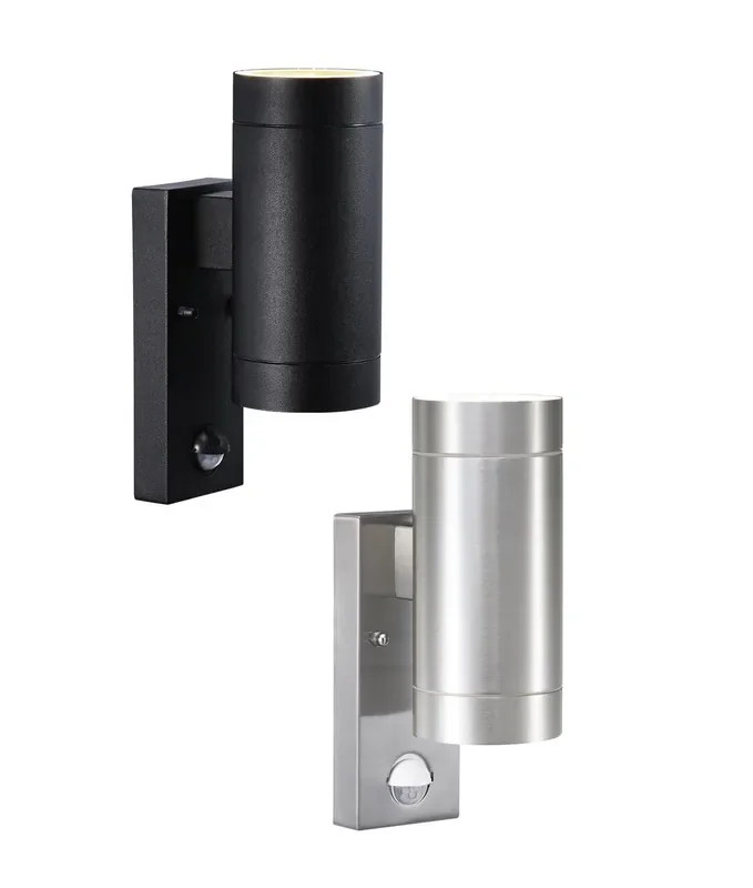 Outdoor IP54 Rated Up and Down Wall Light with PIR