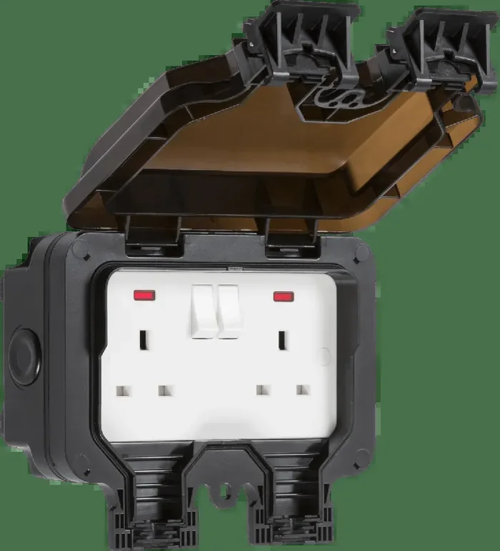 Outdoor Plug Socket Single/Twin IP66
