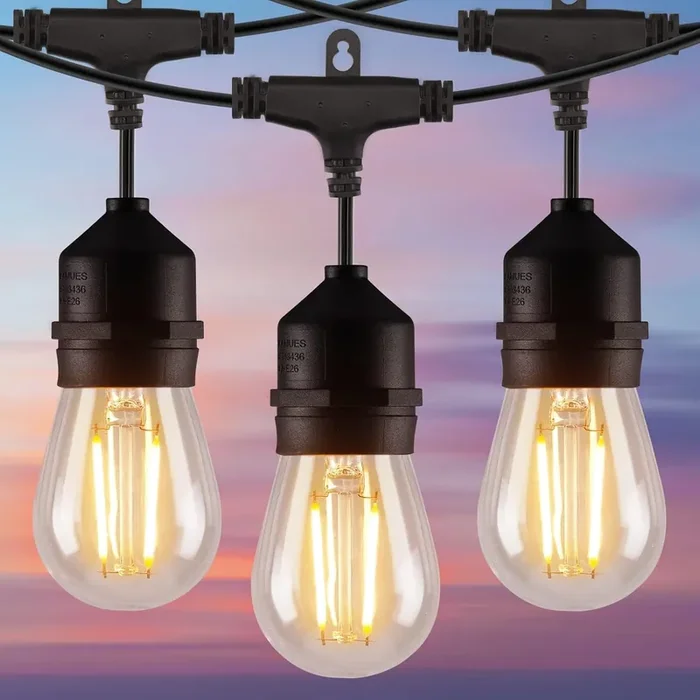 Outdoor String Lights Mains Powered – 14.6M LED – UK