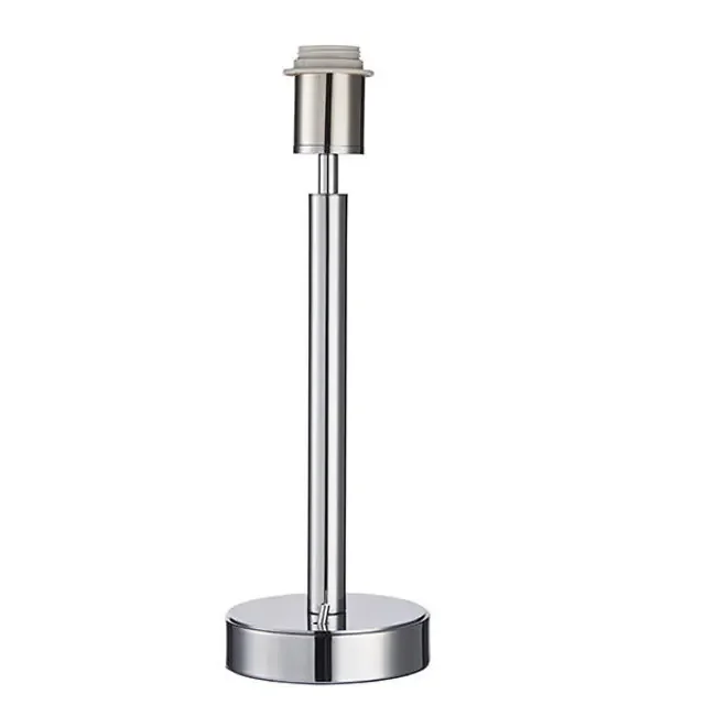 Owen Polished Chrome USB Round Table Lamp