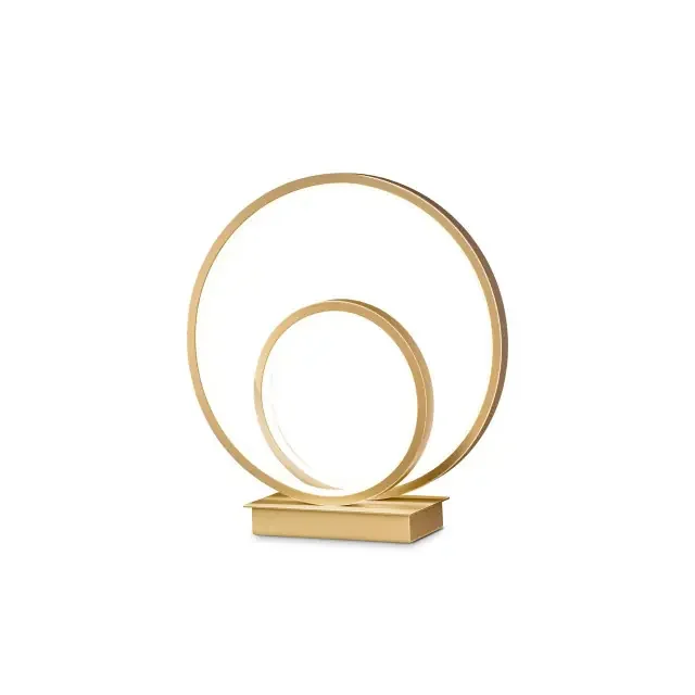 Oz TL Brushed Brass Spiral LED Table Lamp