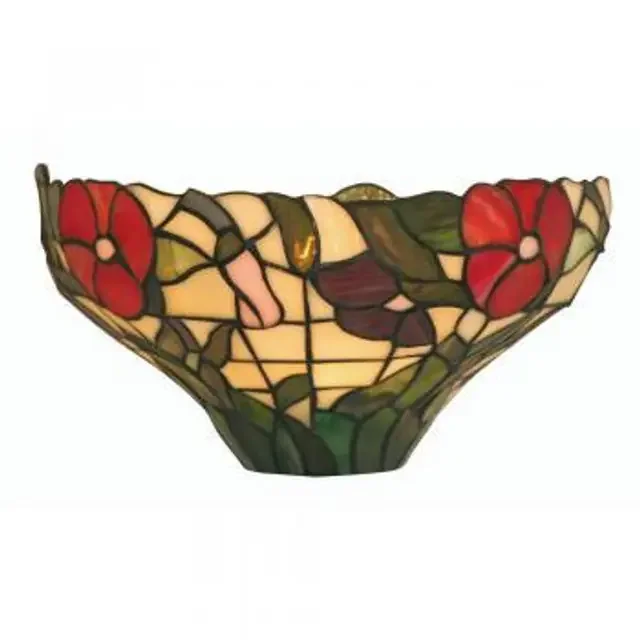 Peonies Tiffany Wall Light