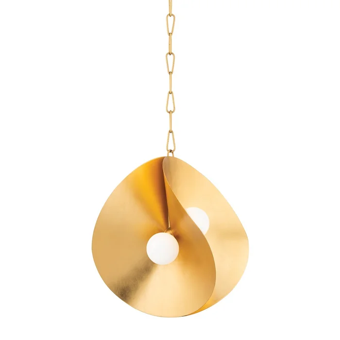 Peony LED Pendant in Gold Leaf (68|330-18-GL)