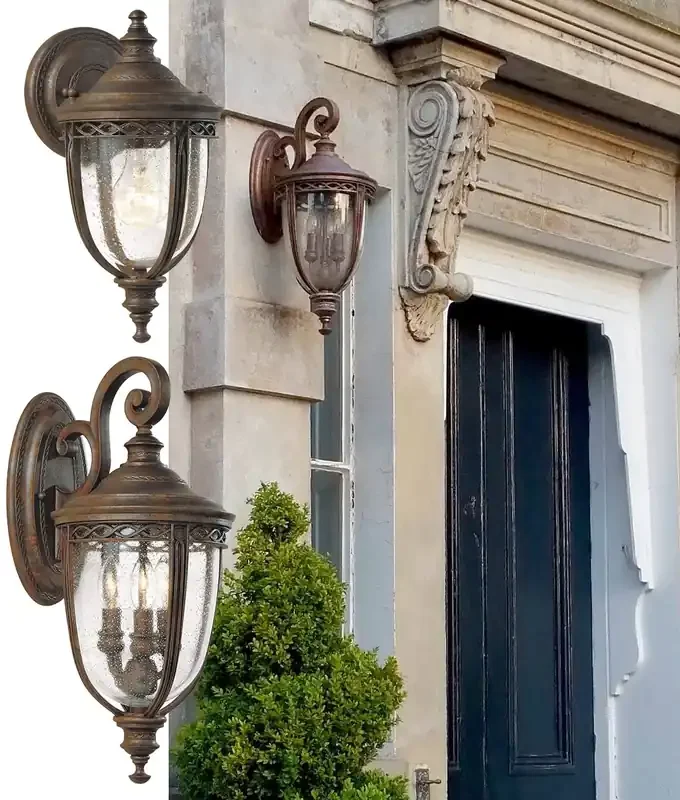 Period Style Bronze Exterior Bracket Lantern – 2 Sizes