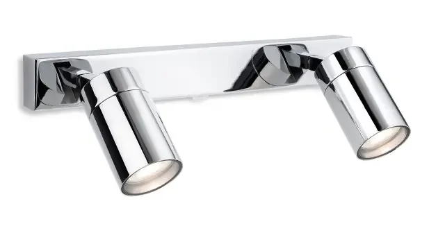 Pinnacle 2 Light Chrome Adjustable Bar Spot Light