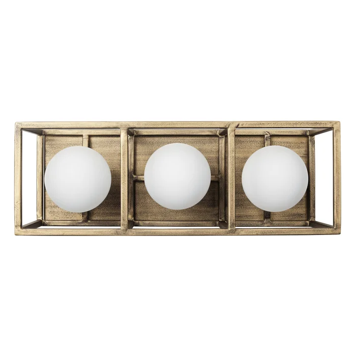 Plaza Three Light Bath in Havana Gold/Carbon (137|325B03HGCB)