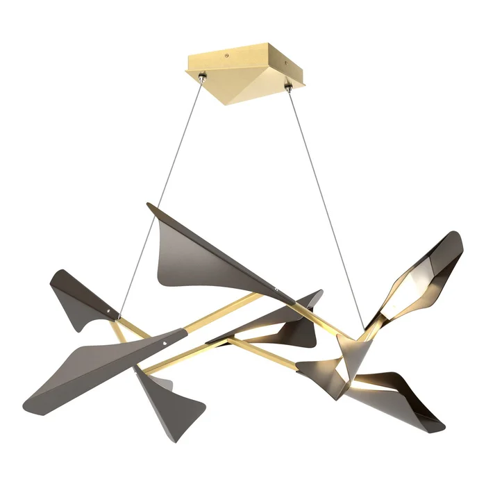 Plume LED Pendant in Modern Brass (39|135007-LED-STND-86-14)