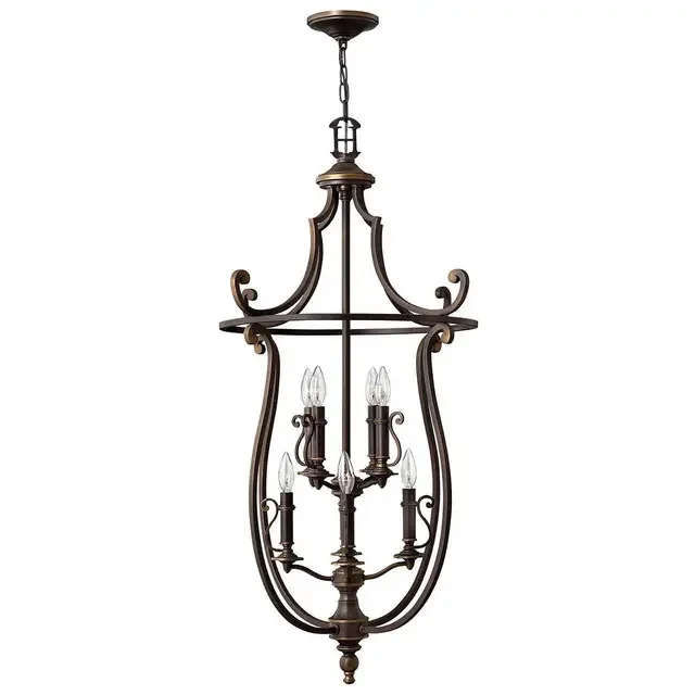 Plymouth 8 Light Olde Bronze Pendant Light
