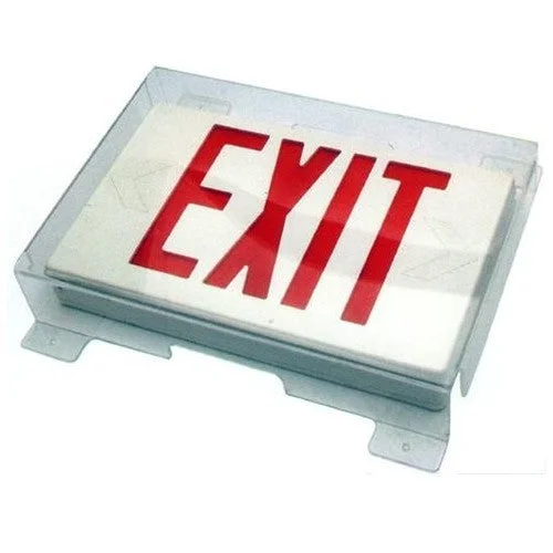 Polycarbonate Vandal/Environmental Shield Guard for Exit Signs