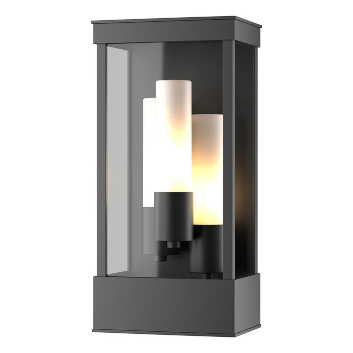 Portico Three Light Outdoor Wall Sconce in Coastal Black (39|304325-SKT-80-GG0392)