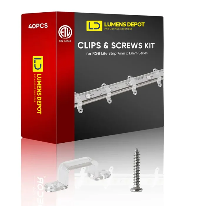 Premium Mounting Pack for 110V Eco, CCT & RGB LED Strips