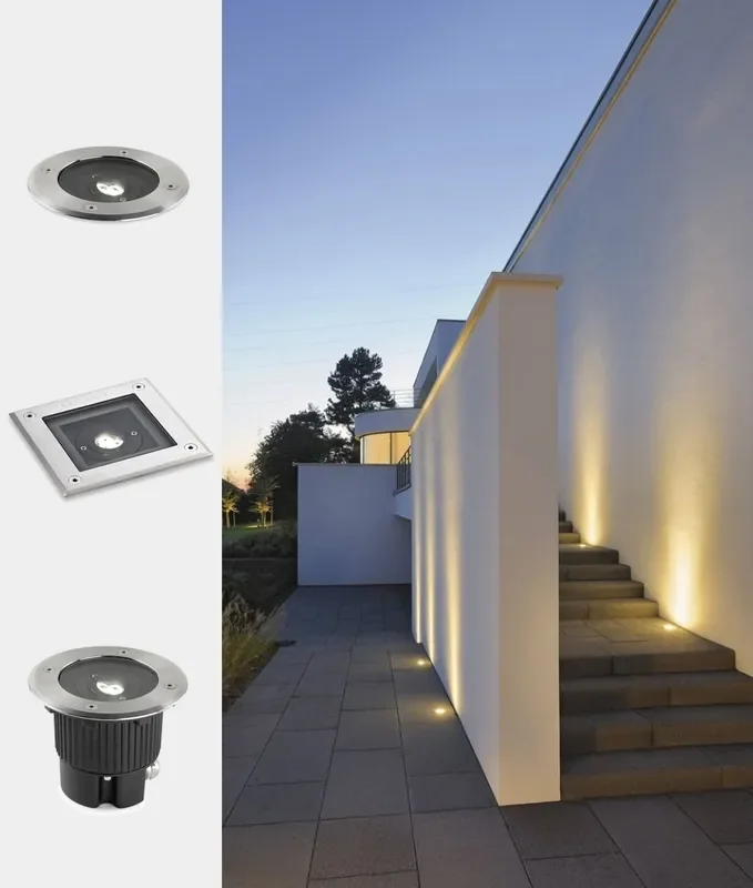 Pro HD Compact LED Recessed Ground Uplights – 316 Grade Stainless Steel