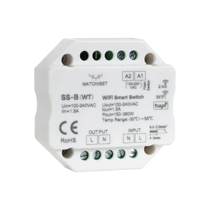 Push Button Switch Compatible RF WiFi LED – Ledkia