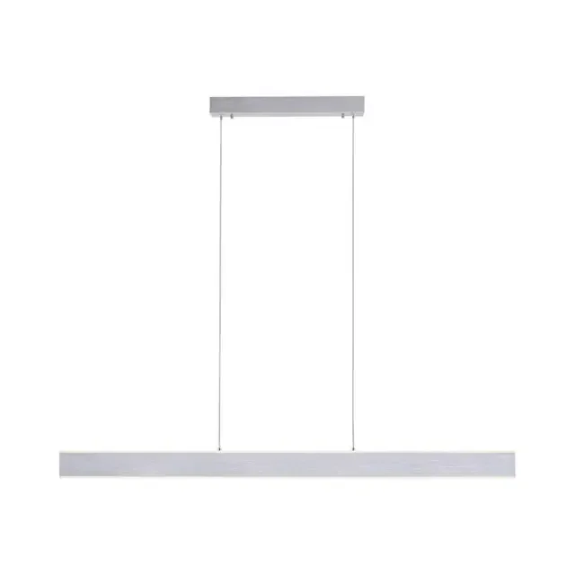 Q-Adriana 2 Light Satin Chrome Bar Pendant