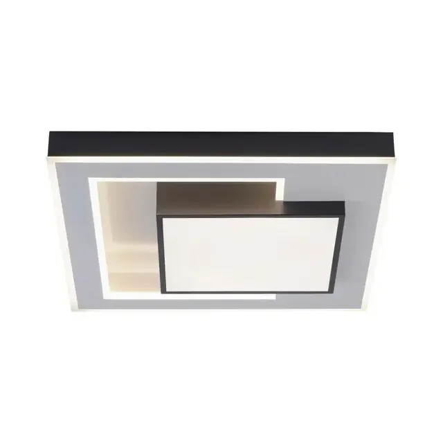 Q-Alta Black Square Ceiling Light