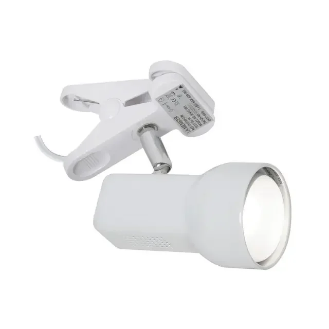 Quattro White Adjustable Clip Spotlight