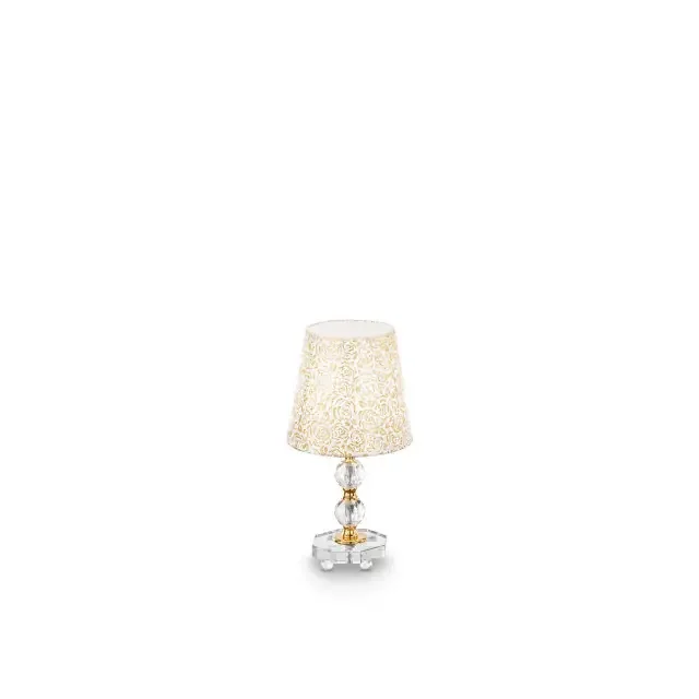 Queen TL1 Golden with Cut Crystal 20cm Table Lamp