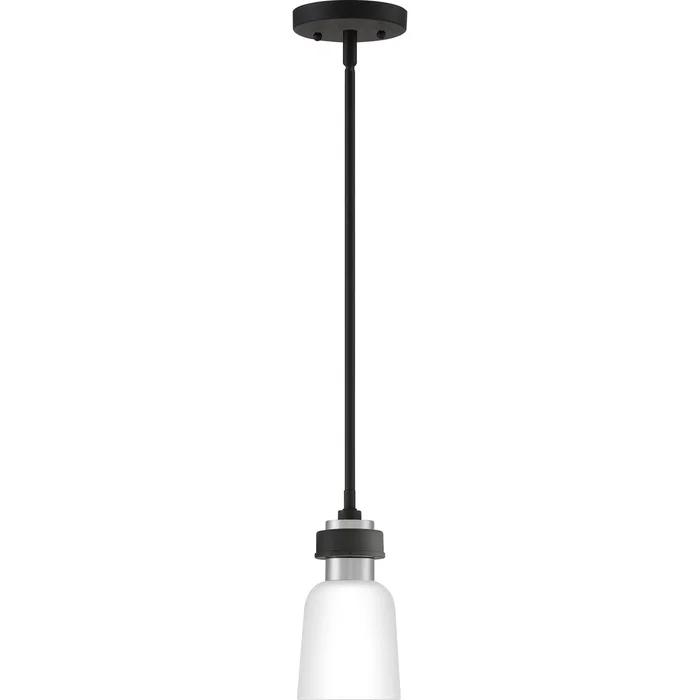 Quoizel CRD1505BN Conrad One Light Mini Pendant, Brushed Nickel