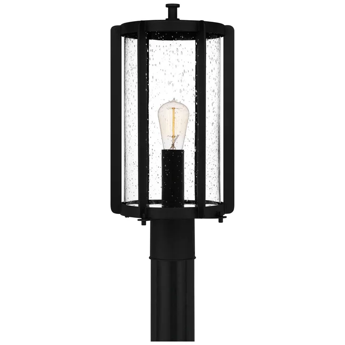 Quoizel HAZ9009EK Hazel One Light Outdoor Post Mount, Earth Black