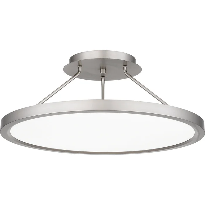 Quoizel OST1820BN Outskirts LED Semi Flush Mount, Brushed Nickel