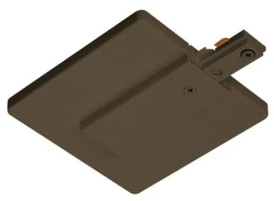 R21BZ Trac Lites End Feed Connector and Outlet Box Cover, Bronze Color