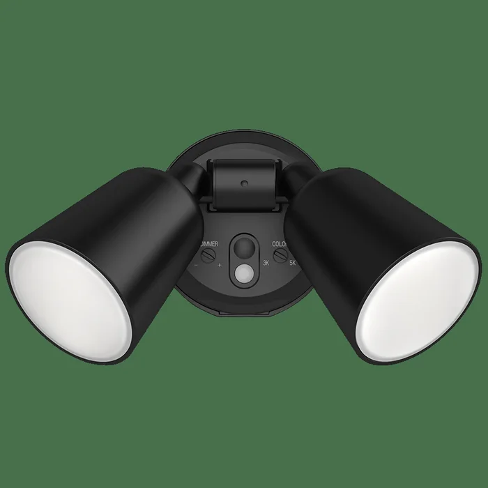 RAB L2X 20W LED Dual Head Security Light Selectable CCT