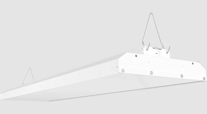 RAB Lighting ARBAY4-360N/E2 4 Ft. AeroBay LED High Bay with Emergency Battery Backup, 120-277V, 0-10V Dimming, 360W, 4000K, White