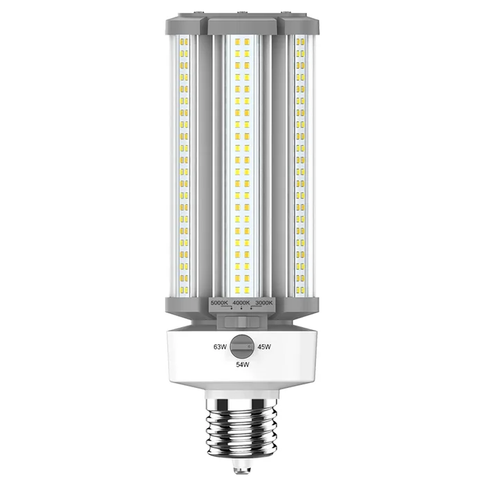 RAB Lighting HIDFA-63S-EX39-8CCT-BYP/5SP Field Adjustable Post Top HID Replacement, EX39 Base, 45/54/63W, 6525/7830/9135 Lumens, 3000K/4000K/5000K