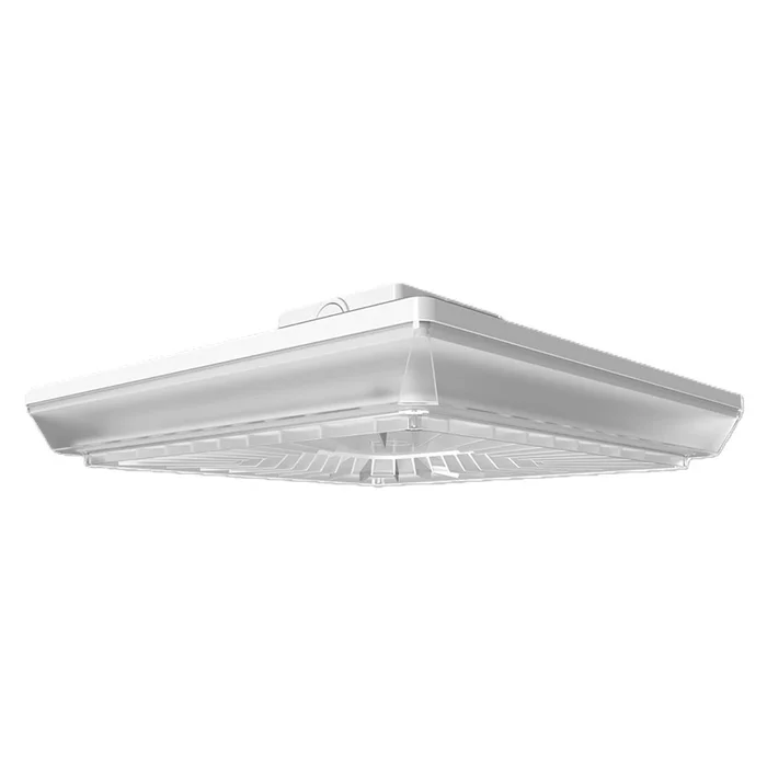 RAB Lighting PRT80SW Porto Square LED Garage Light, 120-277V, 0-10V Dimming, 60W/70W/80W, Field Adjustable CCT (3500K/4000K/5000K), White