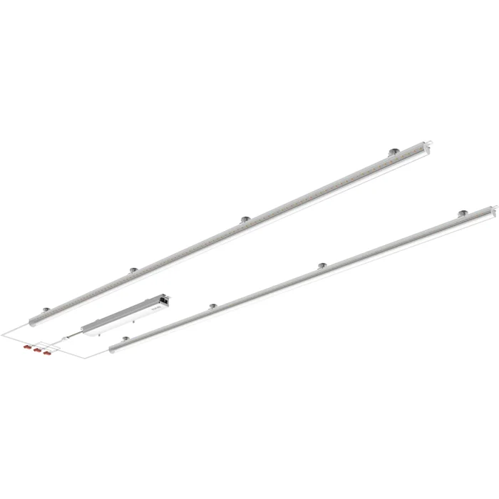 RAB Lighting RLB2-4C Field-Adjustable Retrofit Light Bar, 4 Ft., Clear Domed Lens, 120-277V, 30/35/40/45/50W, 3000K/3500K/4000K/5000K/6500K