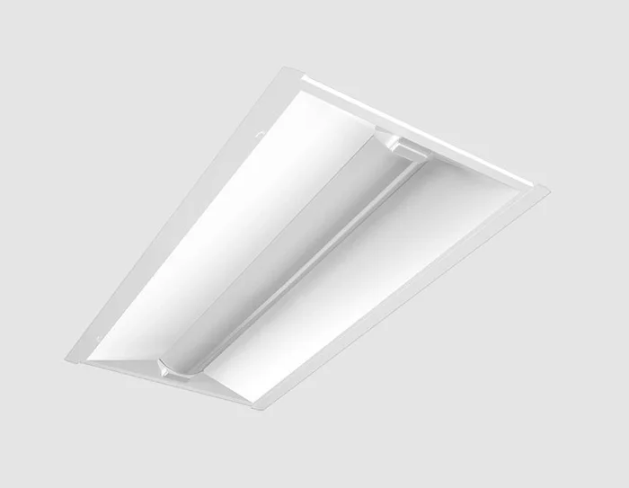 RAB Lighting RTLED2X4-49NW/D10/E2 2′ x 4′ LED Troffer Retrofit with Battery Backup, 120-277V, 0-10V Dimming, 49W, 4000K, White