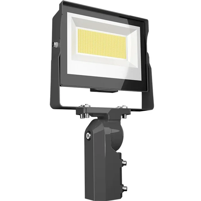RAB Lighting X17XFU80SF LED Floodlight, Field Adjustable Wattage (80/60/40W) and CCT (3000K/4000K/5000K), 120-277V, Slipfitter Mount, Bronze