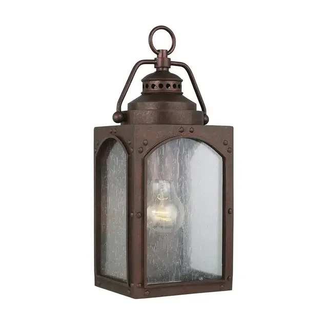 Randhurst Copper Oxide 35cm IP44 Wall Light