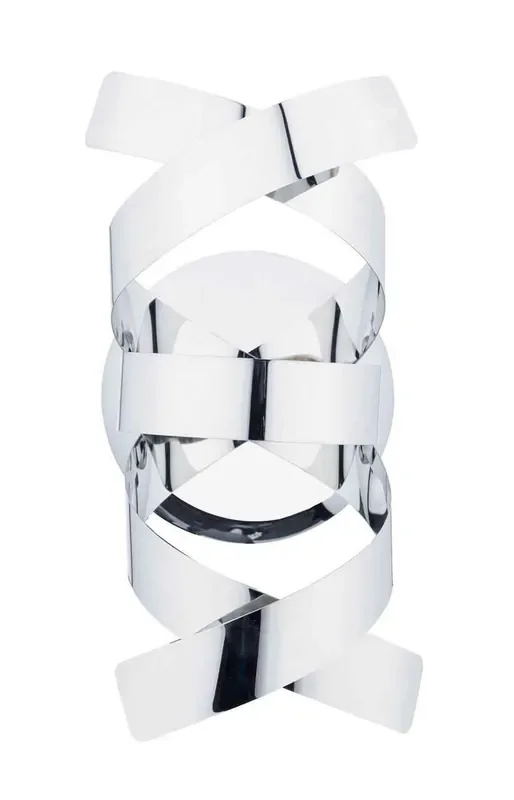 Rawley 1 Light Polished Chrome Metal Ribbon Wall Light