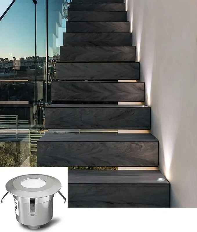 Recessed LED Ground Light – Anodised Aluminium 6cm