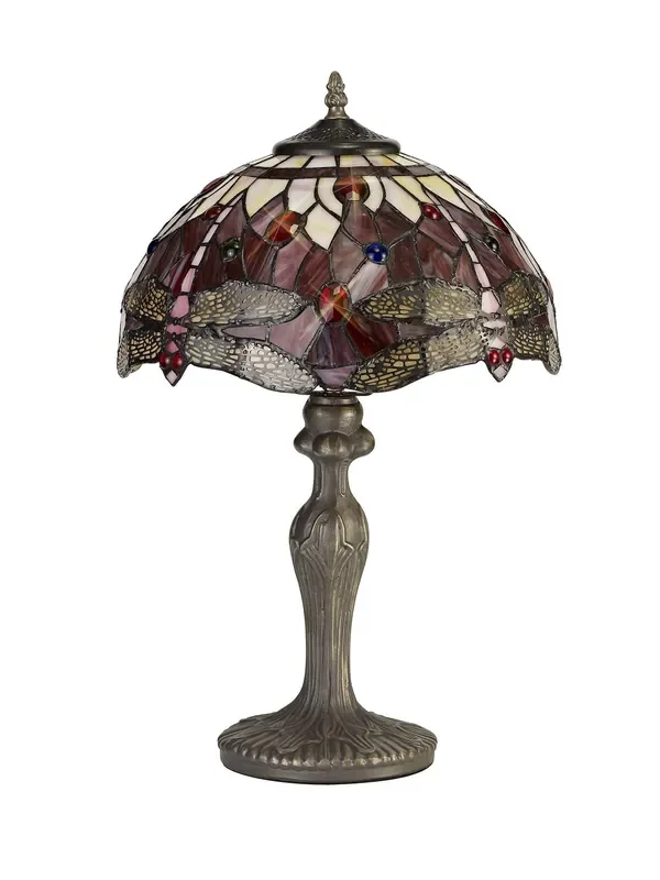 Red Summer Tiffany Table Lamp